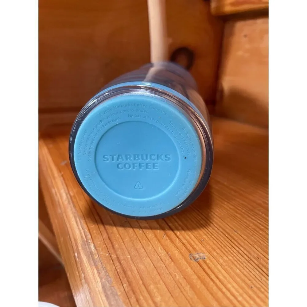 Starbucks - Blue Travel Tumbler Mug - 2008